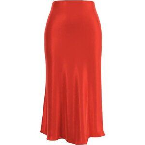 Womens Leopard Print Skirt Red